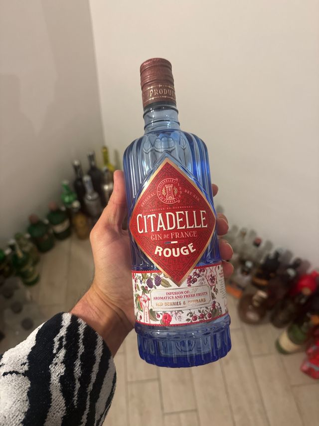 Bottiglia vuota da collezione Gin Citadelle Rouge