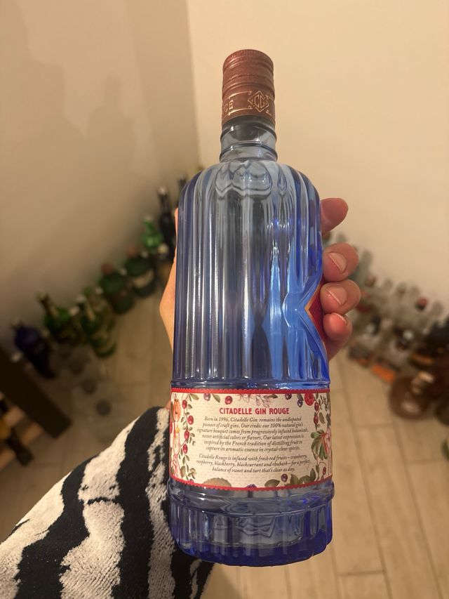 Bottiglia vuota da collezione Gin Citadelle Rouge