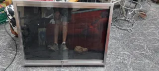 Vitrina expositor aluminio y cristal