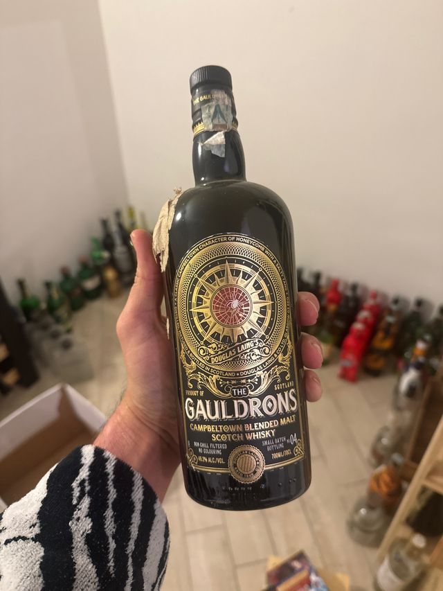 Bottiglia Vuota Gauldrons Whisky da Collezione