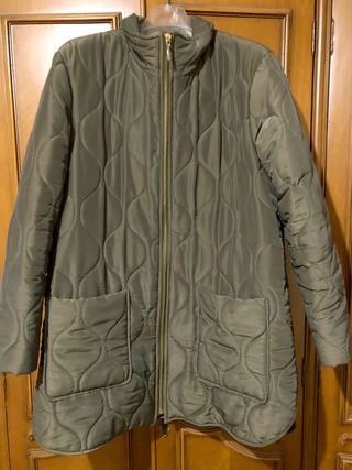 Chaquetón Merletti Acolchado Verde Talla M