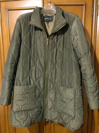 Chaquetón Merletti Acolchado Verde Talla M