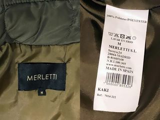 Chaquetón Merletti Acolchado Verde Talla M