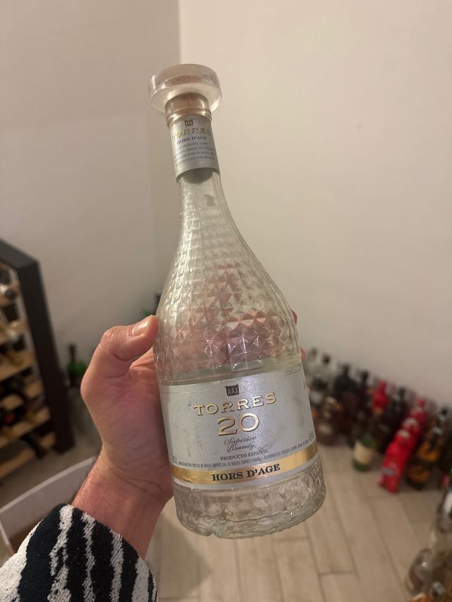 Bottiglia vuota Torres 20 Brandy da collezione
