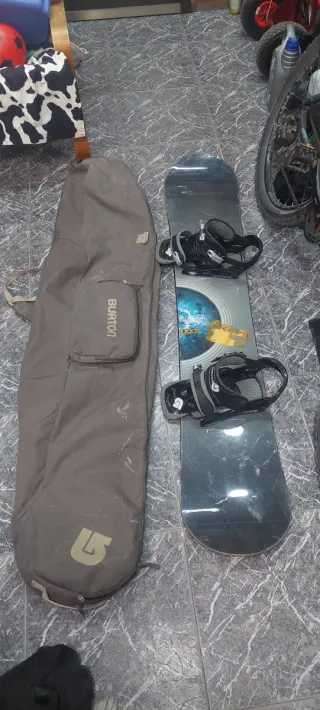 Tabla Snowboard Burton y Fijaciones