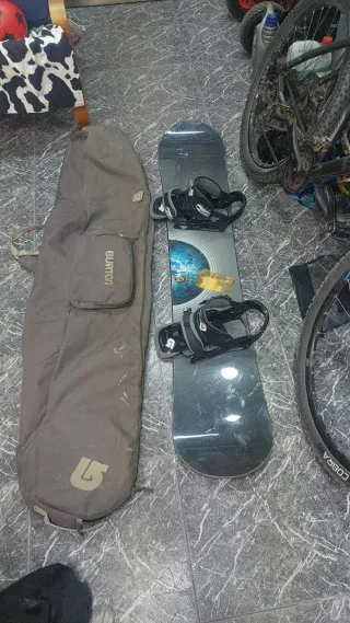 Tabla Snowboard Burton y Fijaciones