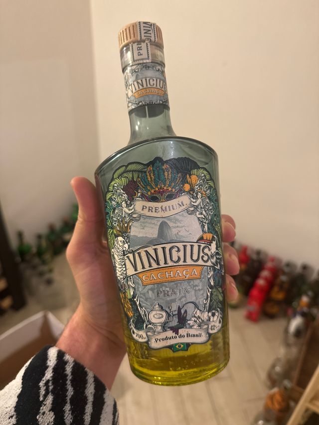 Bottiglia Vuota Cachaca Vinicius da Collezione