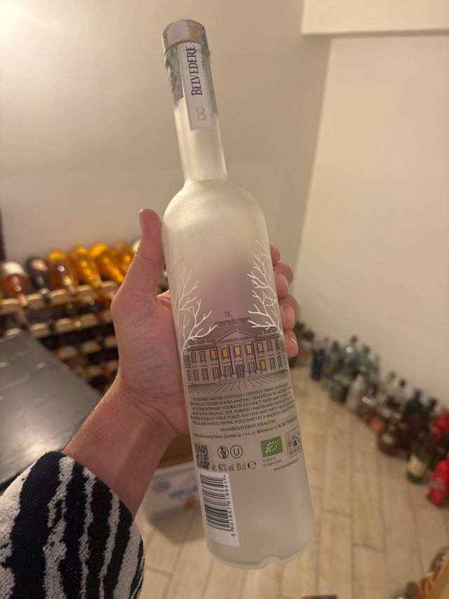 Bottiglia Belvedere Vodka Vuota da Collezione