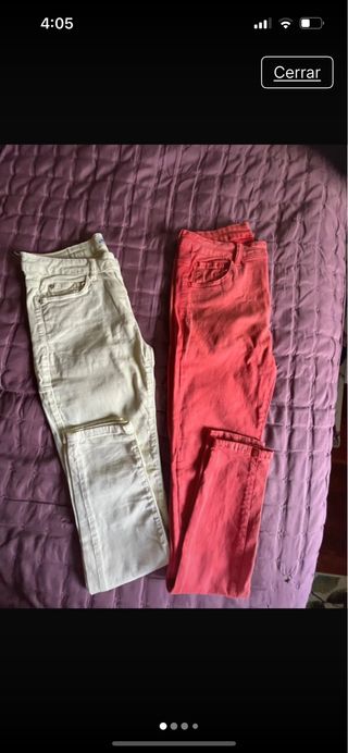 Lote 2 Pantalones Pitillo Talla L