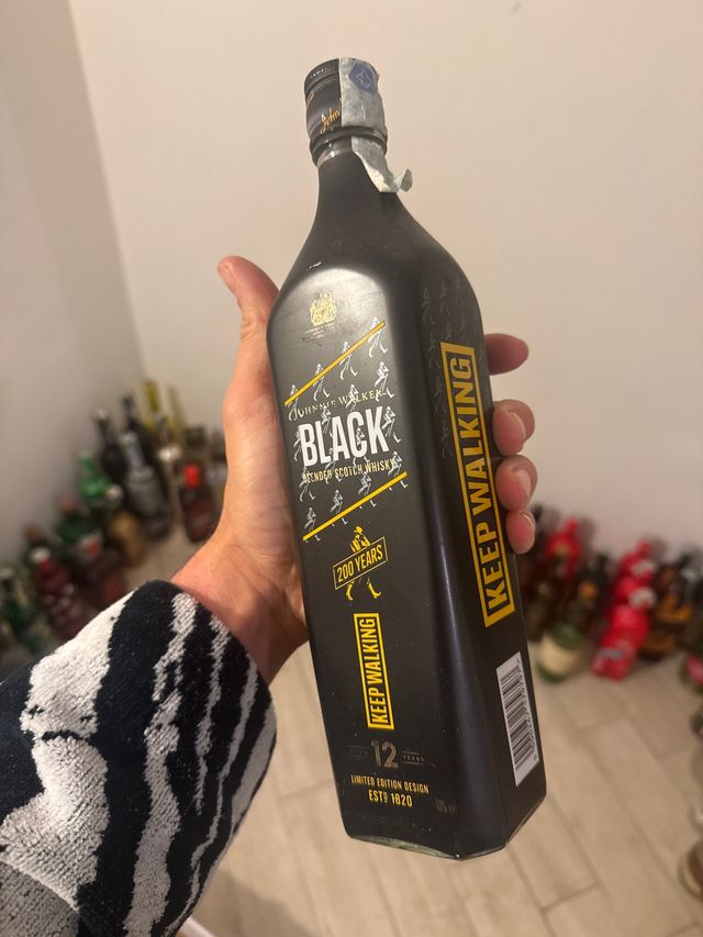 Bottiglia Johnnie Walker Black 12 Anni Vuota