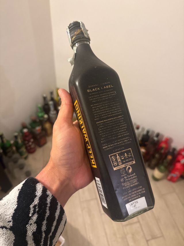 Bottiglia Johnnie Walker Black 12 Anni Vuota