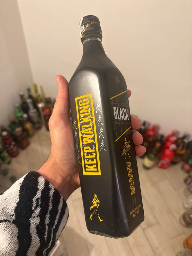 Bottiglia Johnnie Walker Black 12 Anni Vuota