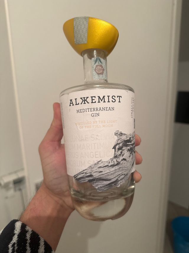 Bottiglia vuota Alkemist Gin da collezione