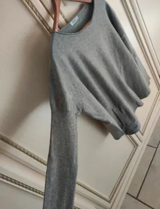 Maglia morbida viscosa grigia