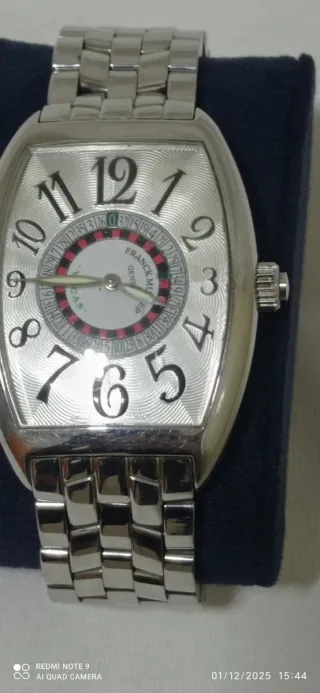 Reloj Franck Muller Plata y Rojo