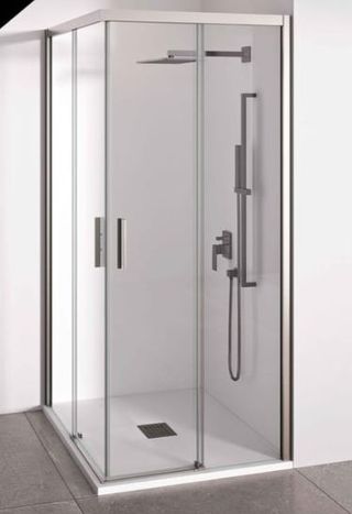 Montaje/desmontaje de mampara - fija, corredera