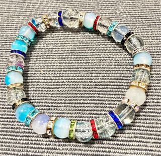 Braccialetto Perline Vetro Multicolore idee regalo