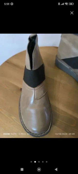 Botines Porronet Beige y Marrón