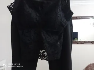 Conjunto fiesta encaje negro