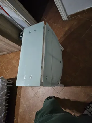 Tavolo da pranzo in vetro pieghevole