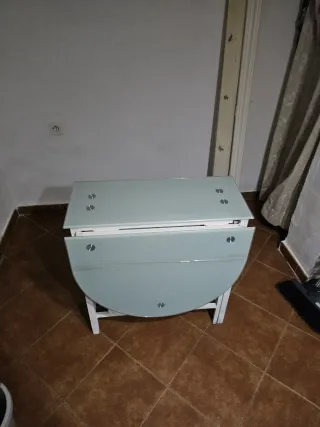 Tavolo da pranzo in vetro pieghevole