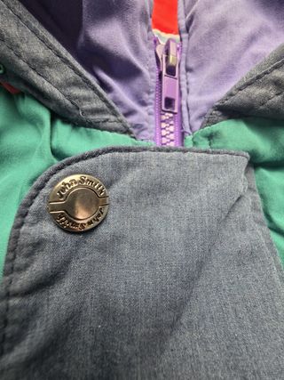 Abrigo Vintage John Smith Unisex Verde/Morado