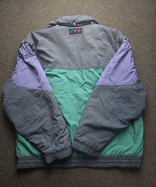 Abrigo Vintage John Smith Unisex Verde/Morado