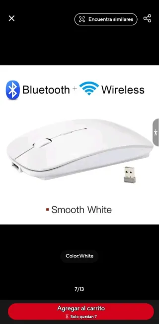 Ratón Inalámbrico Bluetooth Recargable