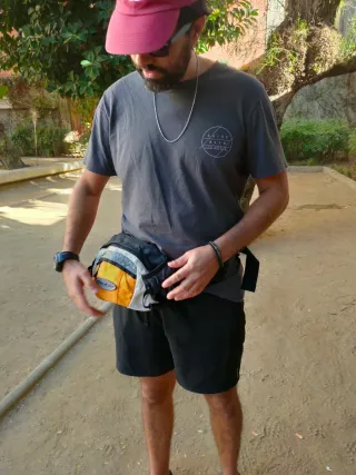 Riñonera Deuter Naranja y Gris