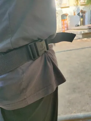 Riñonera Deuter Naranja y Gris