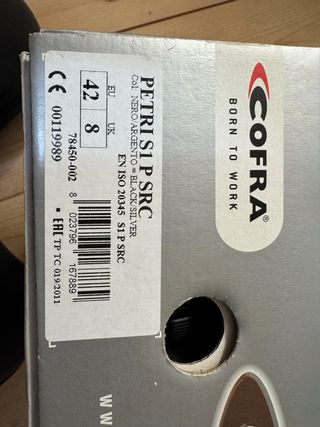 Scarpe antinfortunistiche Cofra n.42