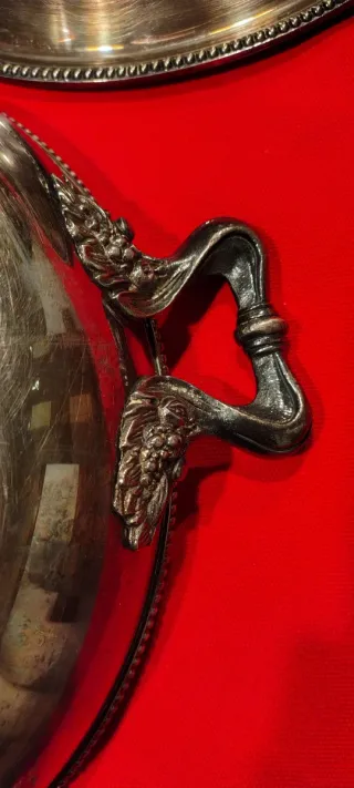 Antica legumiera Piatto da portata silverplated