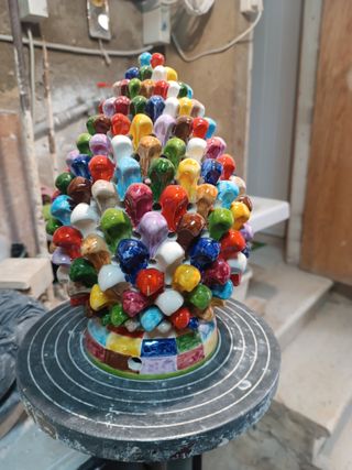 Pigna traforata Caltagirone cm 30