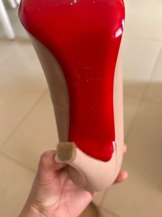 Zapatos de tacón Christian Louboutin Beige/Rosa