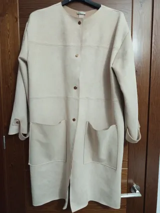 Chaqueta Antelina Beige Talla Única