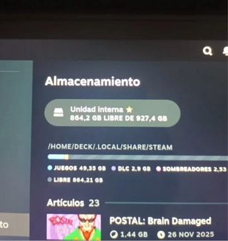 Steam Deck Valve 1 terabyte di memoria