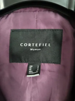 Chaqueta Morada Corduroy Doble Botonadura