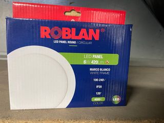 Caja LED Roblan 6W Blanca Redonda
