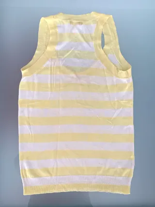 Camiseta Mango Rayas Amarillas y Blancas