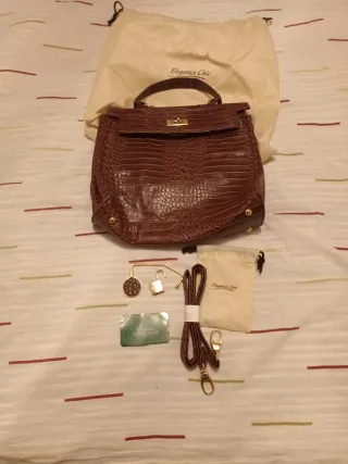 Bolso Elegance Chic Marrón Nuevo