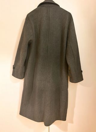Abrigo Zara Oversize Talla M Gris