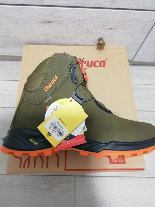 Botas Chiruca Cares Boa Hi Vis 18. Verde-Naranja