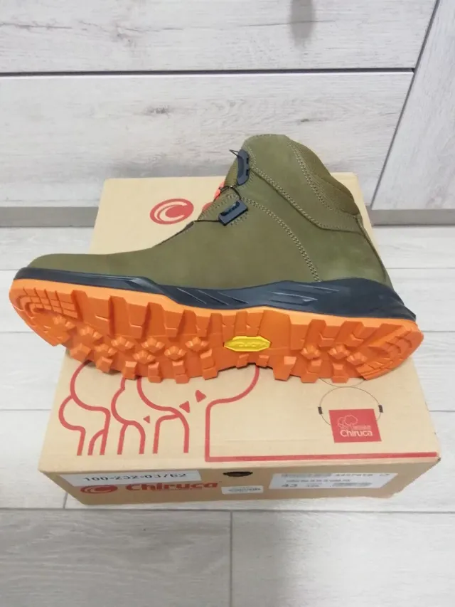 Botas Chiruca Cares Boa Hi Vis 18. Verde-Naranja