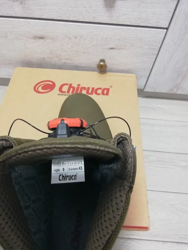 Botas Chiruca Cares Boa Hi Vis 18. Verde-Naranja