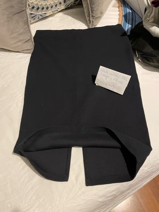 Falda elástica negra Talla M