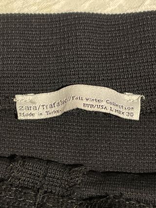 Falda elástica negra Talla M