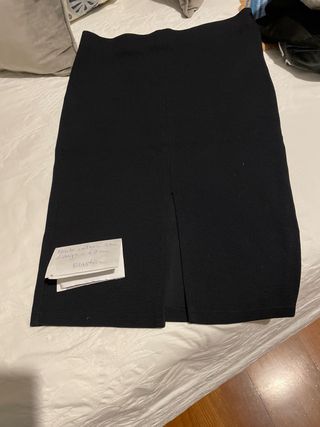 Falda elástica negra Talla M