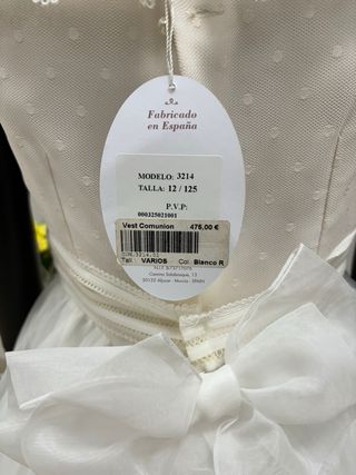 Vestido comunión 12
