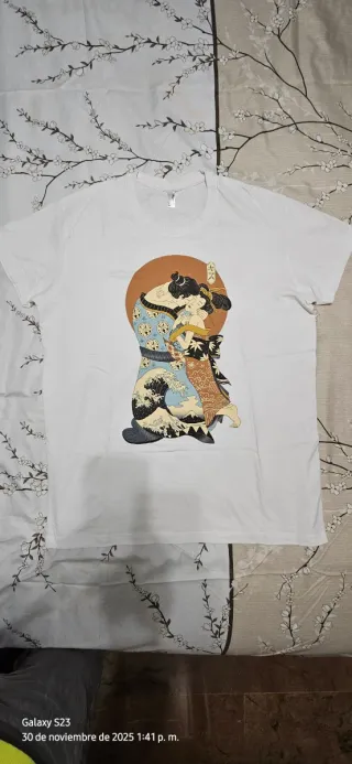 Camiseta Pampling el Beso Gustav Klimt. Talla L