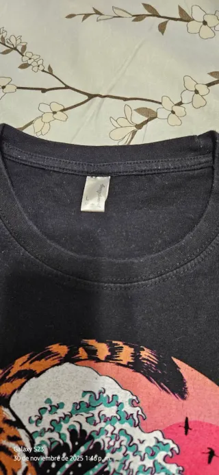 Camiseta Pampling Gran Ola de Kanagawa. Talla L